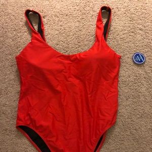 Plus Size one Piece Bathing Suit - low back